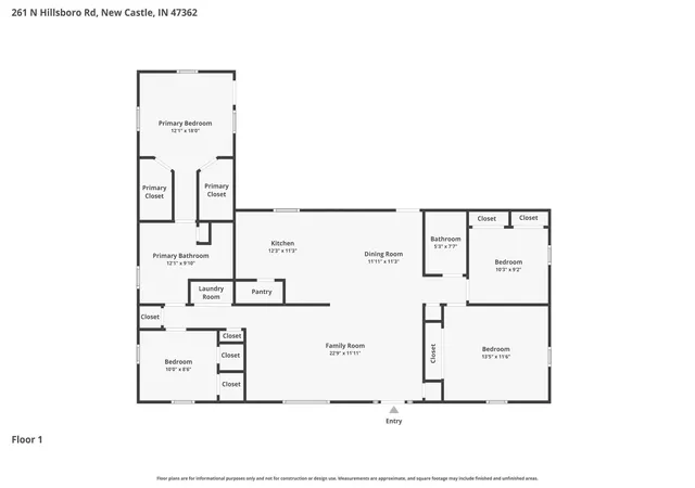 Homes for sale in New Castle, IN | 261 N Hillsboro Rd, New Castle, IN 47362 | MLS# 202622659