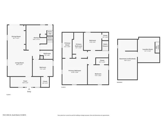 Homes for sale in South Bend, IN | 916 S 35th St, South Bend, IN 46615 | MLS# 202626494