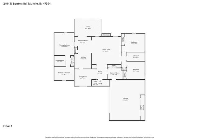 Homes for sale in Muncie, IN | 2404 N Benton Rd, Muncie, IN 47304 | MLS# 202628064