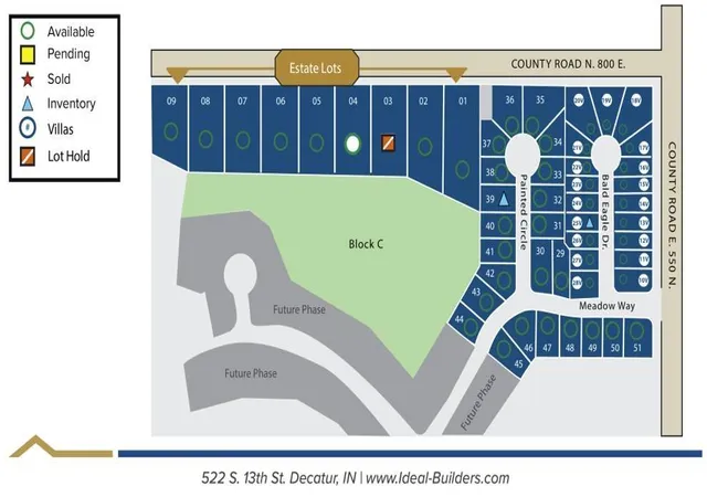 Photo 2 of Land for sale at 1003 Painted Cir, Churubusco, IN 46723 | MLS# 202635375 | Listing updated on 2026-09-01