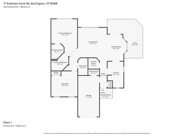 Homes for sale in Burlington, VT | 17 Eastman Farm Rd, Burlington, VT 05408 | MLS# 5097255