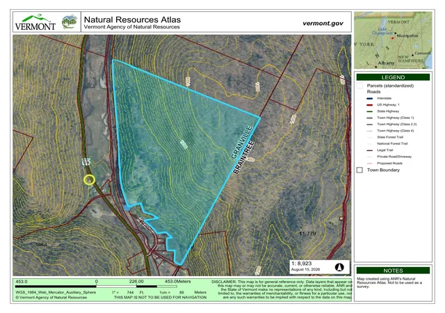 Photo 3 of Land for sale at 0 Handly Rd, Roxbury, VT 05669 | MLS# 5105200 | Listing updated on 2026-08-15