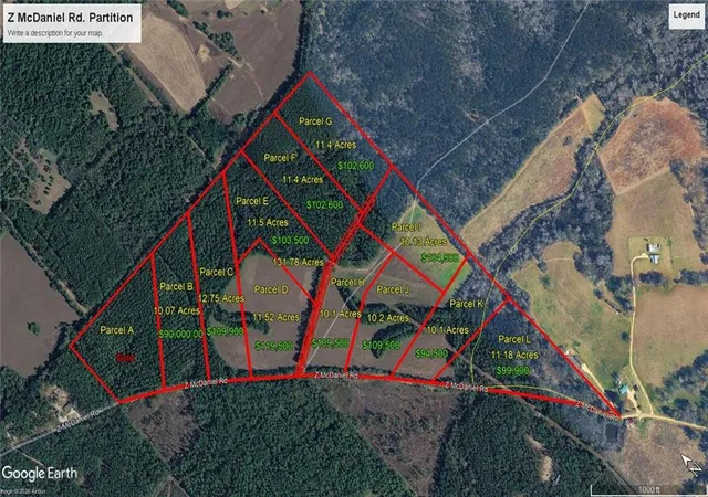 Photo 2 of Land for sale at L   Z Mcdaniel Rd, Kentwood, LA 70444 | MLS# 2511962 | Listing updated on 2026-07-28