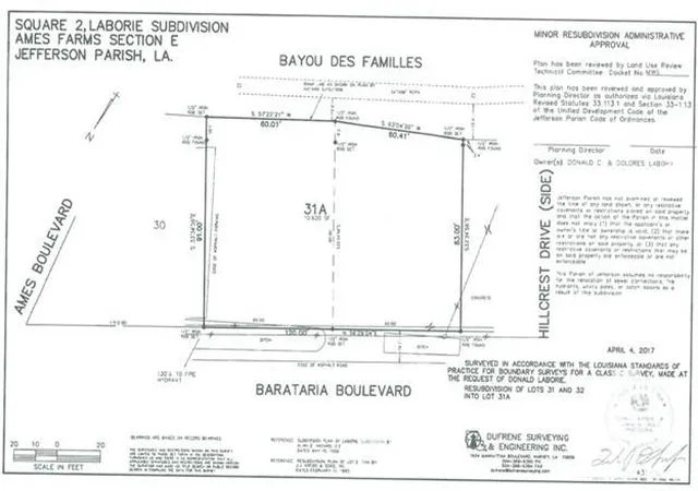 2nd image of Lot 31a Sq2 Barataria Blvd, Marrero, LA 70072 | MLS# 2539940