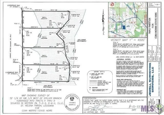 Photo 1 of Land for sale at Tract C Boomerang Rd, Amite, LA 70422 | MLS# 2540669 | Listing updated on 2026-07-02