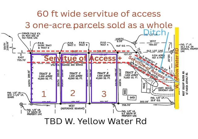1st image of W Yellow Water Rd, Hammond, LA 70403 | MLS# 2544288