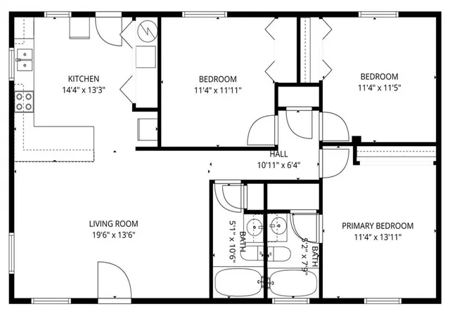 Listing Photo 2 - Condo for sale in building located at 117 J (a & B) St, Belle Chasse, LA 70037 - Unit #
