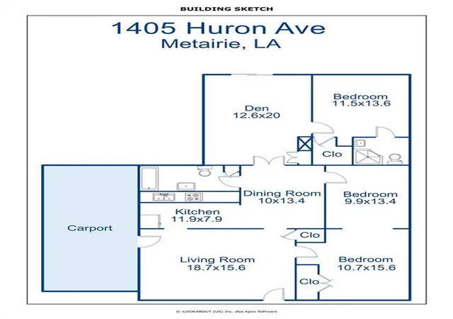 Homes for sale in Metairie, LA | 1405 Huron Ave, Metairie, LA 70005 | MLS# 2556756