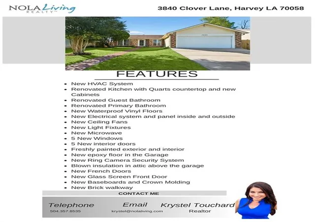 Homes for sale in Harvey, LA | 3840 Clover Ln, Harvey, LA 70058 | MLS# 2556944