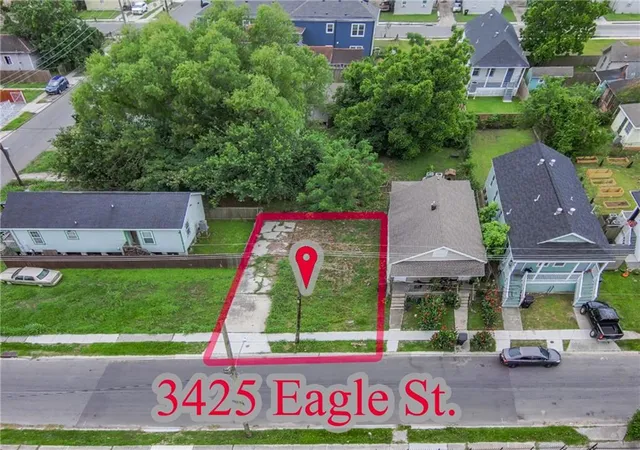 Photo 1 of Land for sale at 3425 Eagle St, New Orleans, LA 70118 | MLS# 2557150 | Listing updated on 2026-07-20