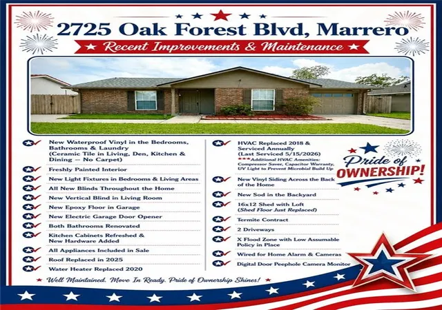 27th image of 2725 Oak Forest Blvd, Marrero, LA 70072 | MLS# 2559577