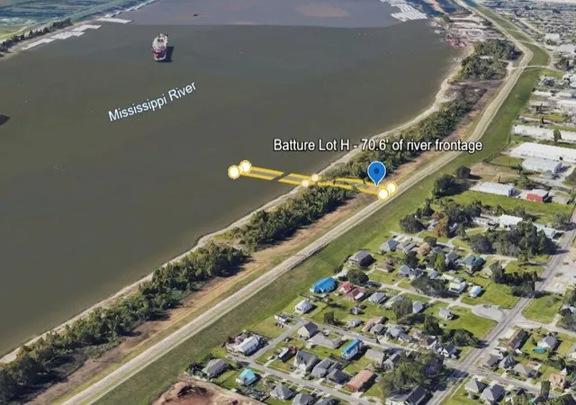 Homes for sale in Kenner, LA | Batture Lot H   706' Of River Frontage, Kenner, LA 70062 | MLS# 2562020