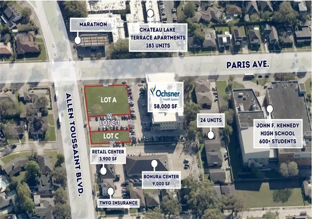 Photo 2 of Land for sale at 1530 Allen Toussaint Blvd, New Orleans, LA 70122 | MLS# 2566505 | Listing updated on 2026-07-07