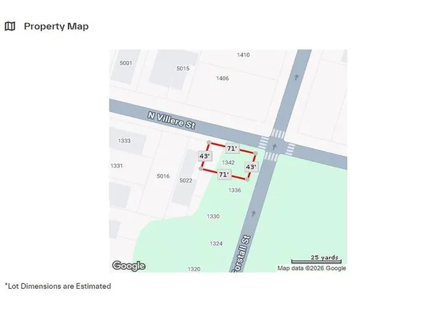 Photo 4 of Land for sale at 1342 Forstall St, New Orleans, LA 70117 | MLS# 2567951 | Listing updated on 2026-07-20