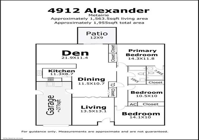 Homes for sale in Metairie, LA | 4912 Alexander Dr, Metairie, LA 70003 | MLS# 2568789