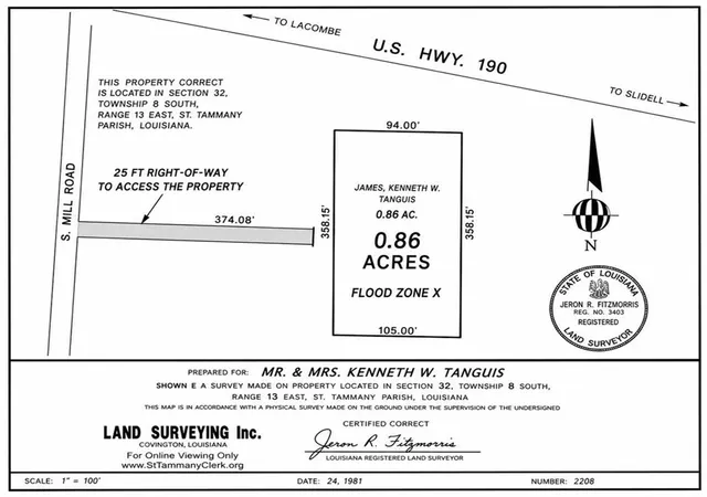 Photo 3 of Land for sale at 60356 S Mill Rd, Lacombe, LA 70445 | MLS# 2569493 | Listing updated on 2026-07-27