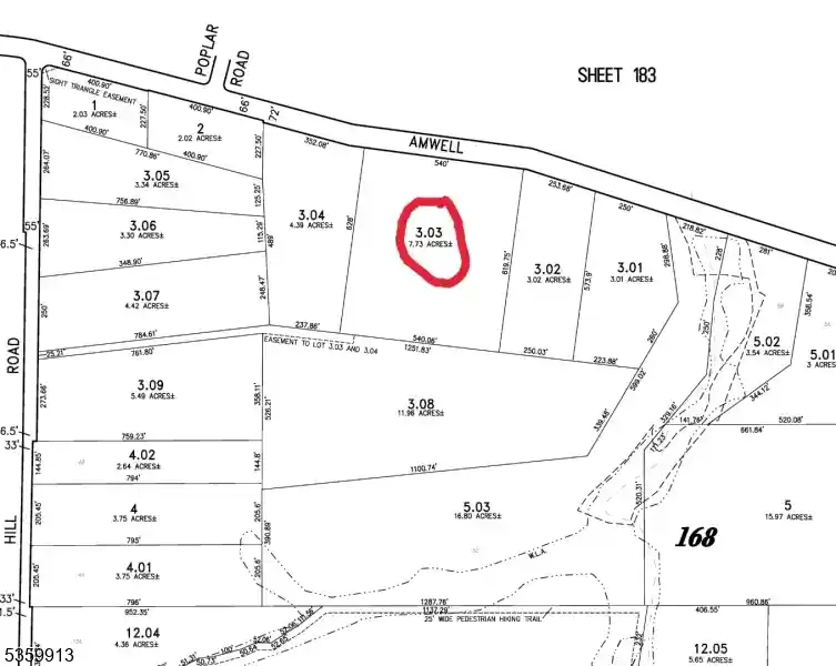 Photo 1 of Land for sale at 0 Amwell Road, Hillsborough, NJ 08844 | MLS# 3964725 | Listing updated on 2026-09-08