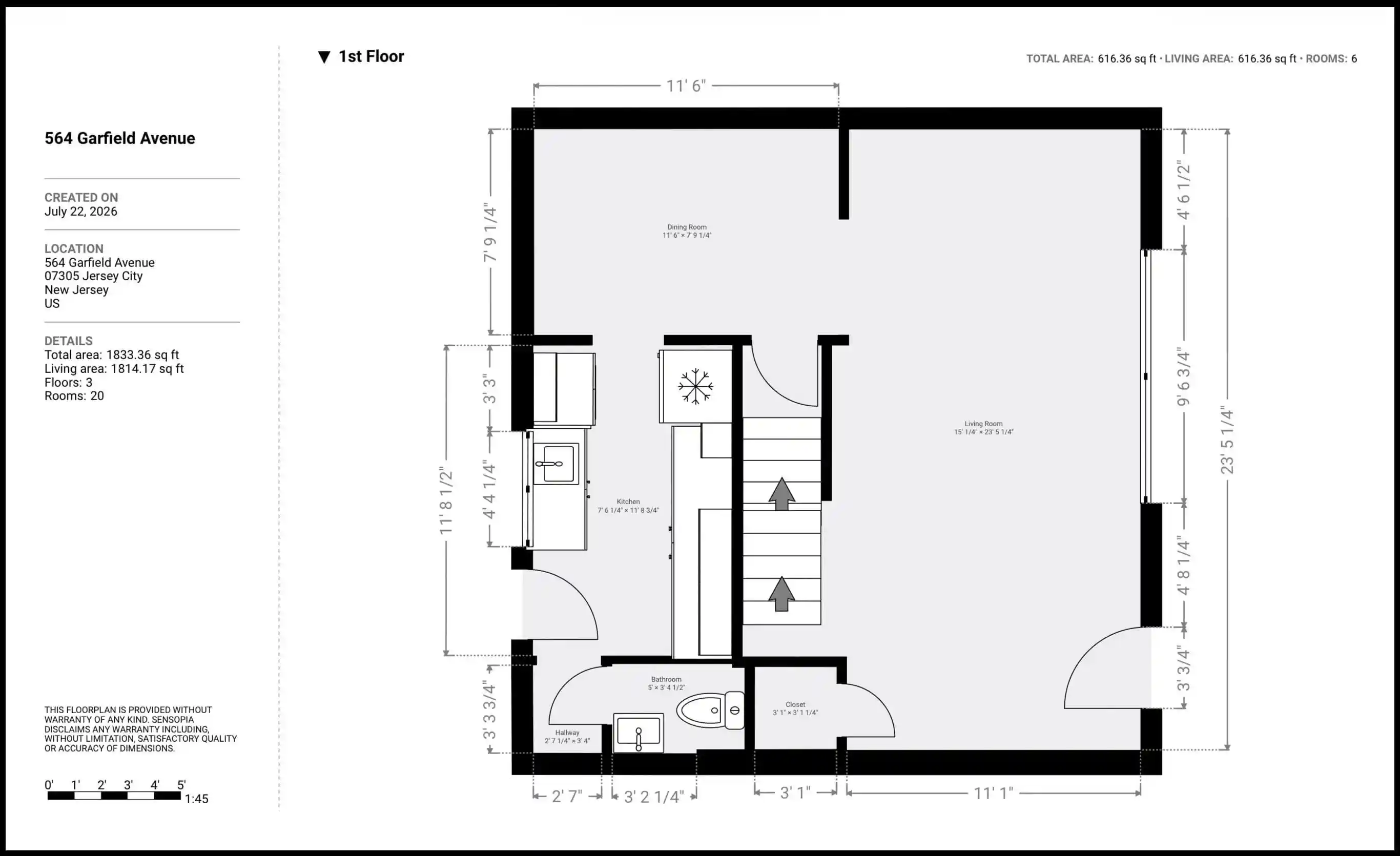 2nd image of 564 Garfield Ave, Jersey City, NJ 07305 | MLS# 260015881