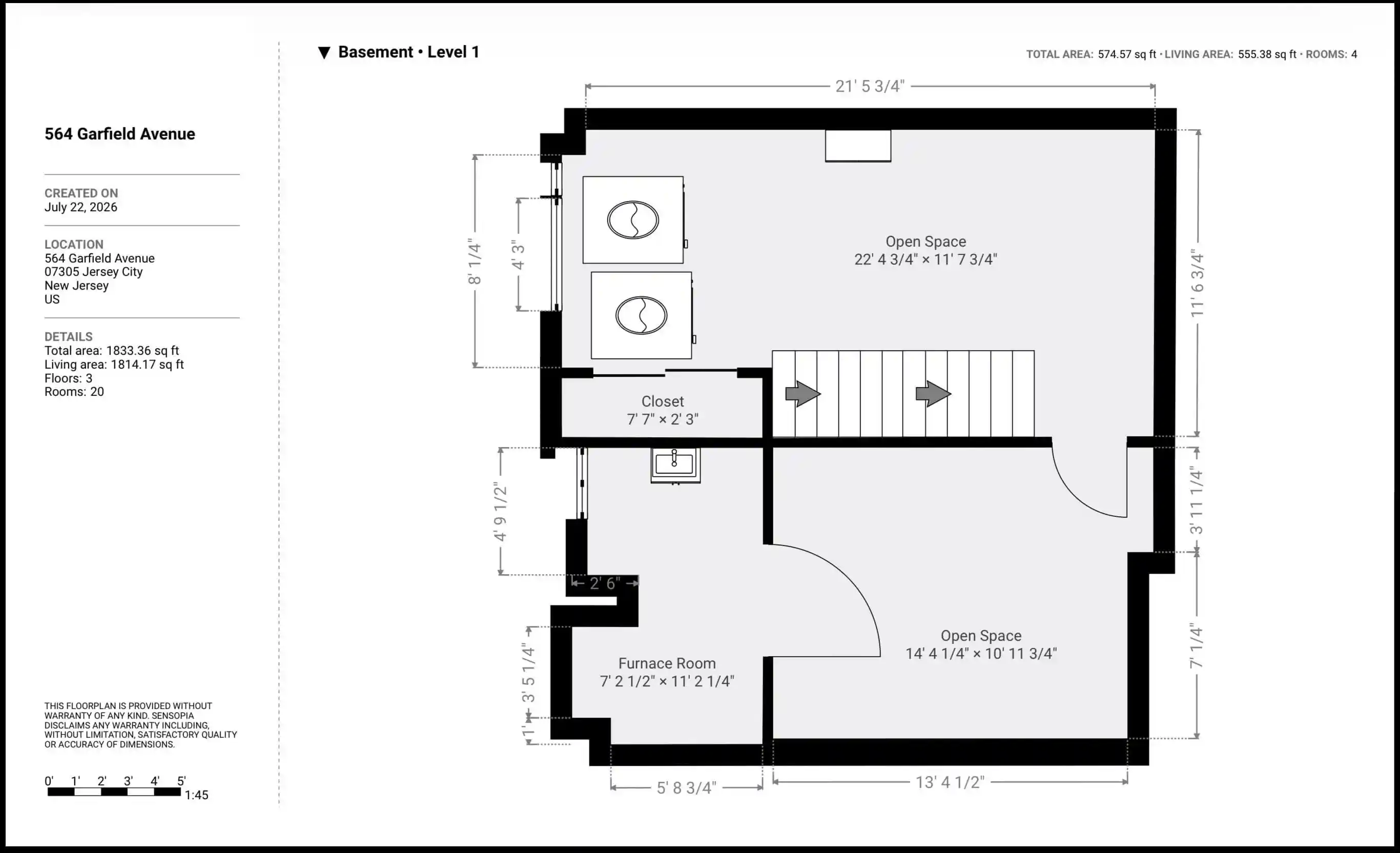 4th image of 564 Garfield Ave, Jersey City, NJ 07305 | MLS# 260015881