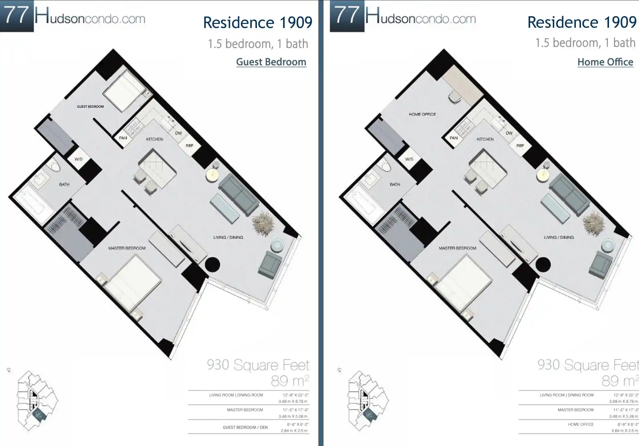 Photo 3 of Condo for sale at 77 Hudson St #1909, Jersey City, NJ 07302 | MLS# 260018977 | Listing updated on 2026-09-19