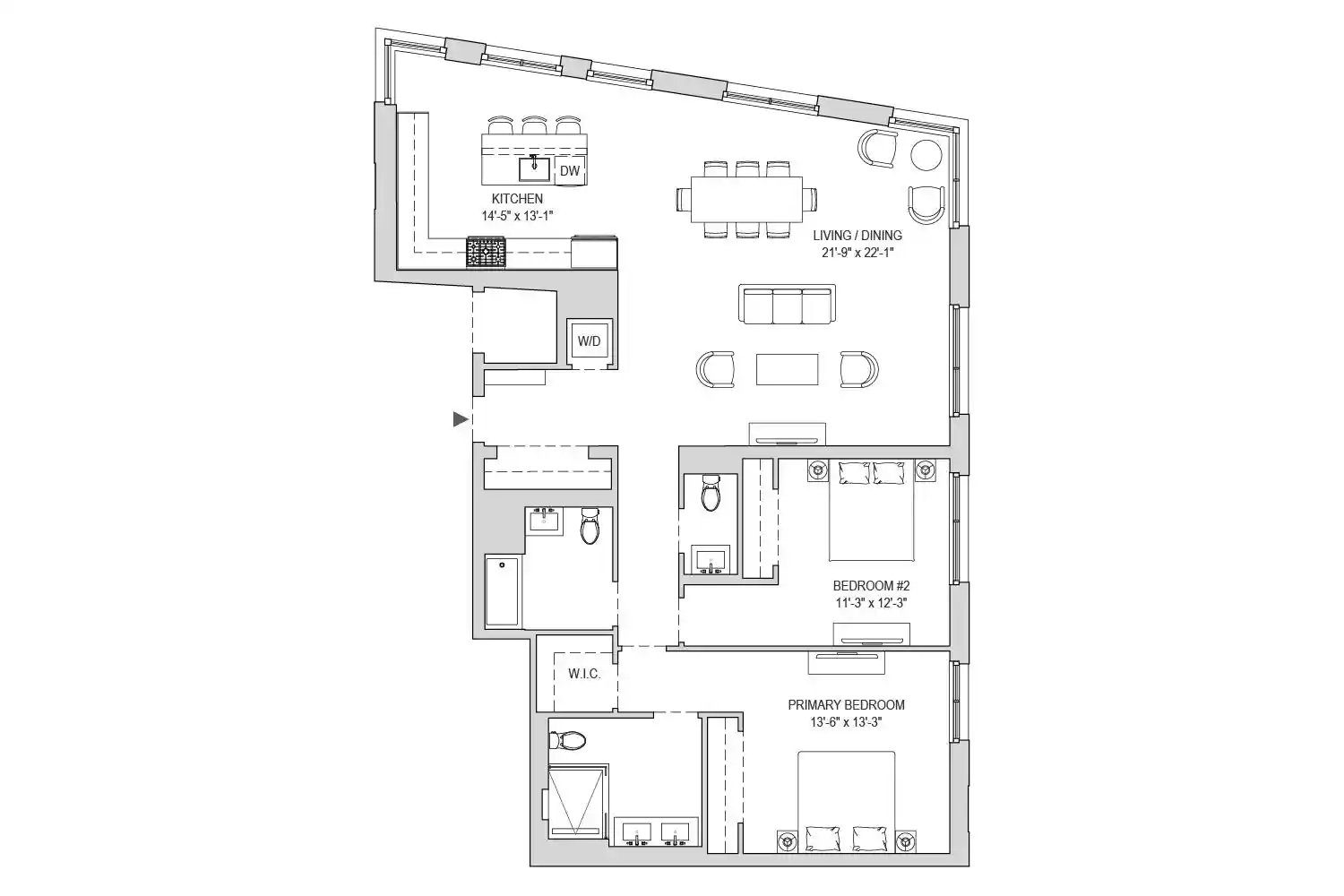 Photo 2 of Sale Pending at 8 Ave At Port Imperial #PHC, West New York, NJ 07093 | MLS# 260019198 | Listing updated on 2026-09-24