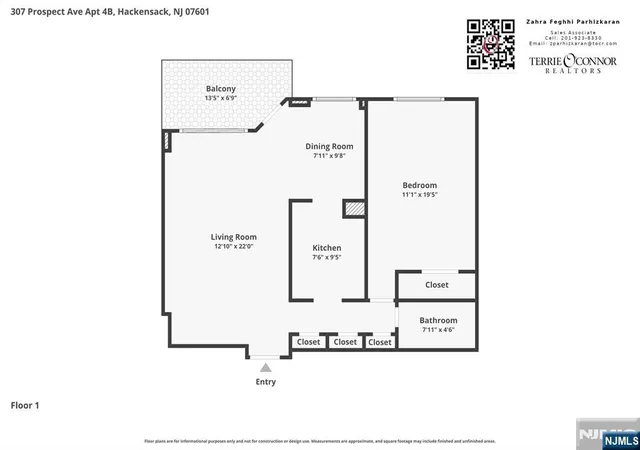 Homes for sale in Hackensack, NJ | 307 Prospect Ave #4B, Hackensack, NJ 07601 | MLS# 25043174