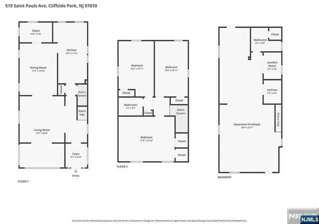 Homes for sale in Cliffside Park, NJ | 519 Saint Pauls Ave, Cliffside Park, NJ 07010 | MLS# 26010732