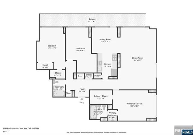 4th image of 6040 Boulevard East #23G, West New York, NJ 07093 | MLS# 26019796