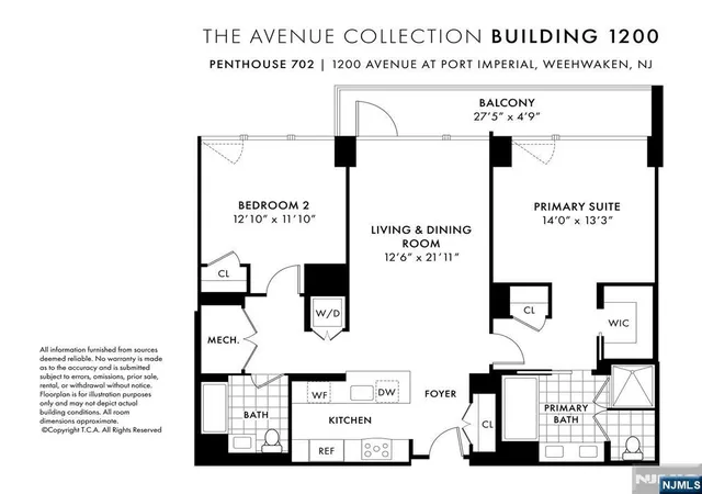 3rd image of 1200 Ave At Port Imperial #PH702, Weehawken, NJ 07086 | MLS# 26019974