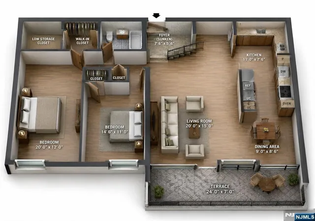 4th image of 1 Horizon Rd #1220, Fort Lee, NJ 07024 | MLS# 26023191