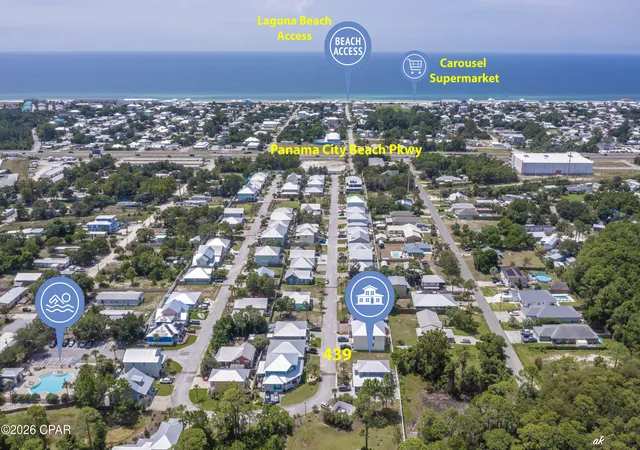 Photo 3 of Single family home for sale at 439 Paradise Blvd, Panama City Beach, FL 32413 | MLS# 795479 | Listing updated on 2026-09-17