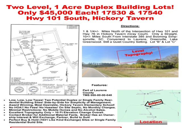 Photo 1 of Sale Pending at 17530 S 101 Highway, Laurens, SC 29645 | MLS# SPN329413 | Listing updated on 2026-09-19