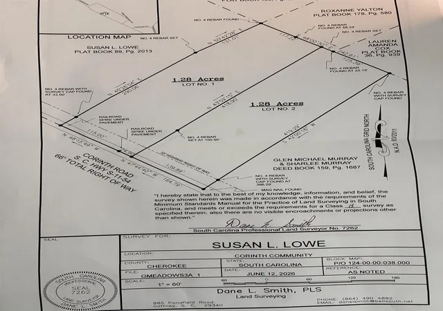 Homes for sale in Gaffney, SC | Lot 2 Corinth Rd, Gaffney, SC 29340 | MLS# SPN338851