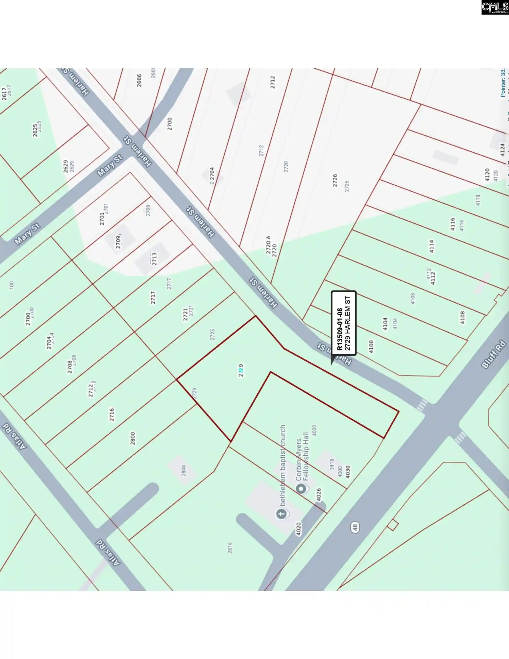 Photo 4 of Land for sale at 2729 Harlem, Columbia, SC 29209 | MLS# 625771 | Listing updated on 2026-07-31