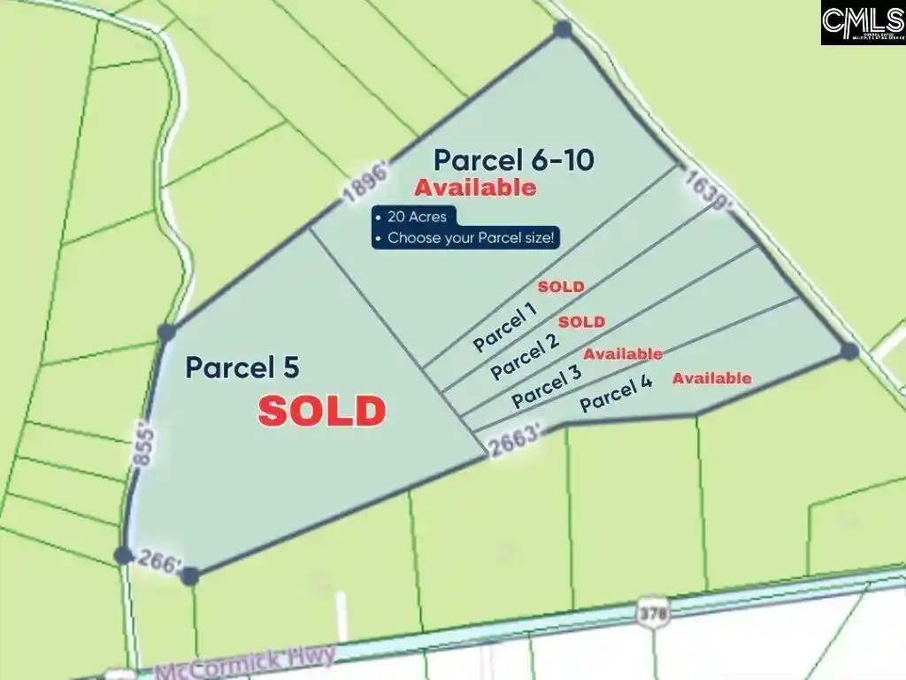 Photo 2 of Land for sale at Plum Branch, Edgefield, SC 29824 | MLS# 632767 | Listing updated on 2026-05-27