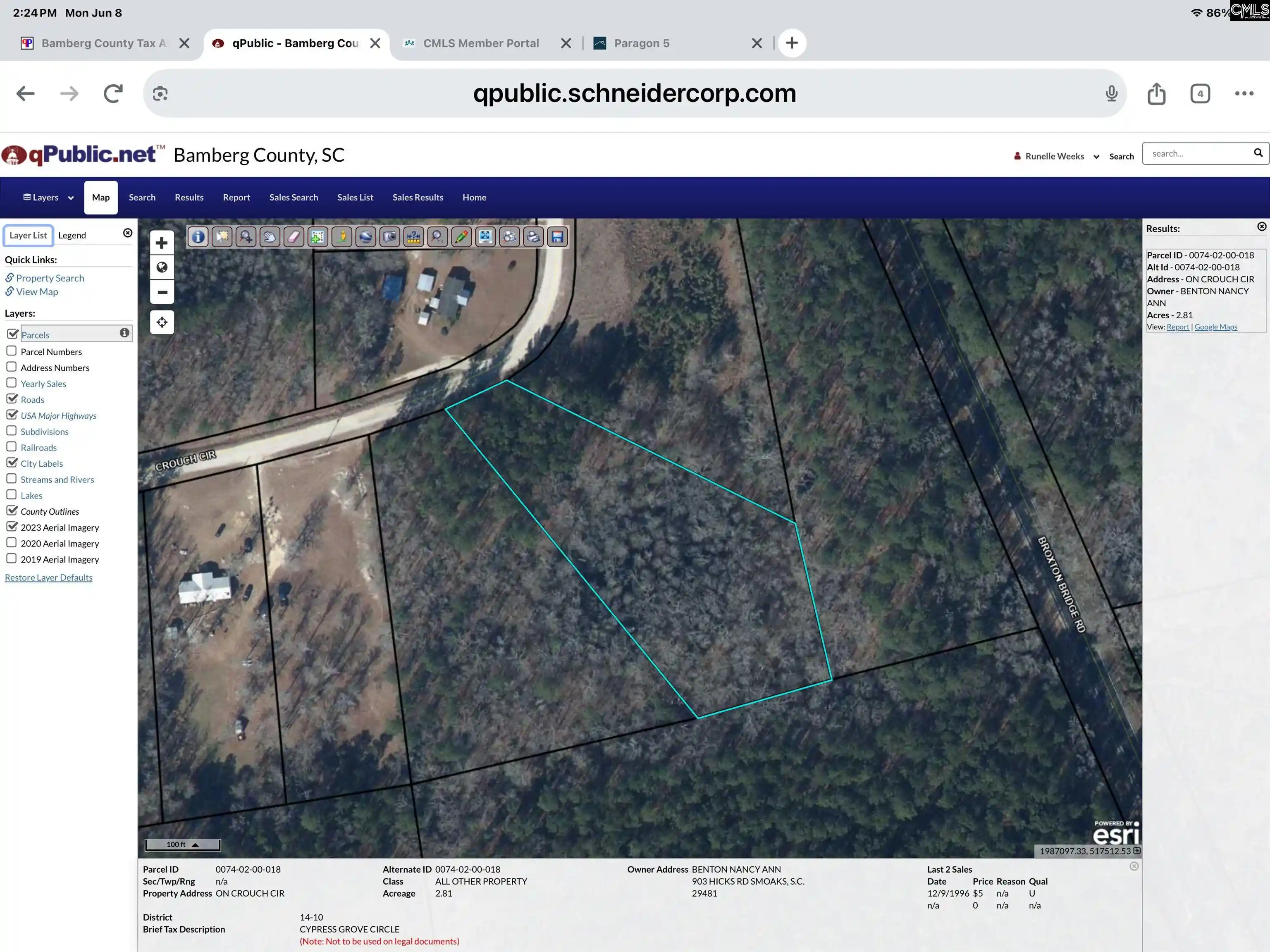 Photo 1 of Land for sale at Crouch, Bamberg, SC 29003 | MLS# 636022 | Listing updated on 2026-06-16