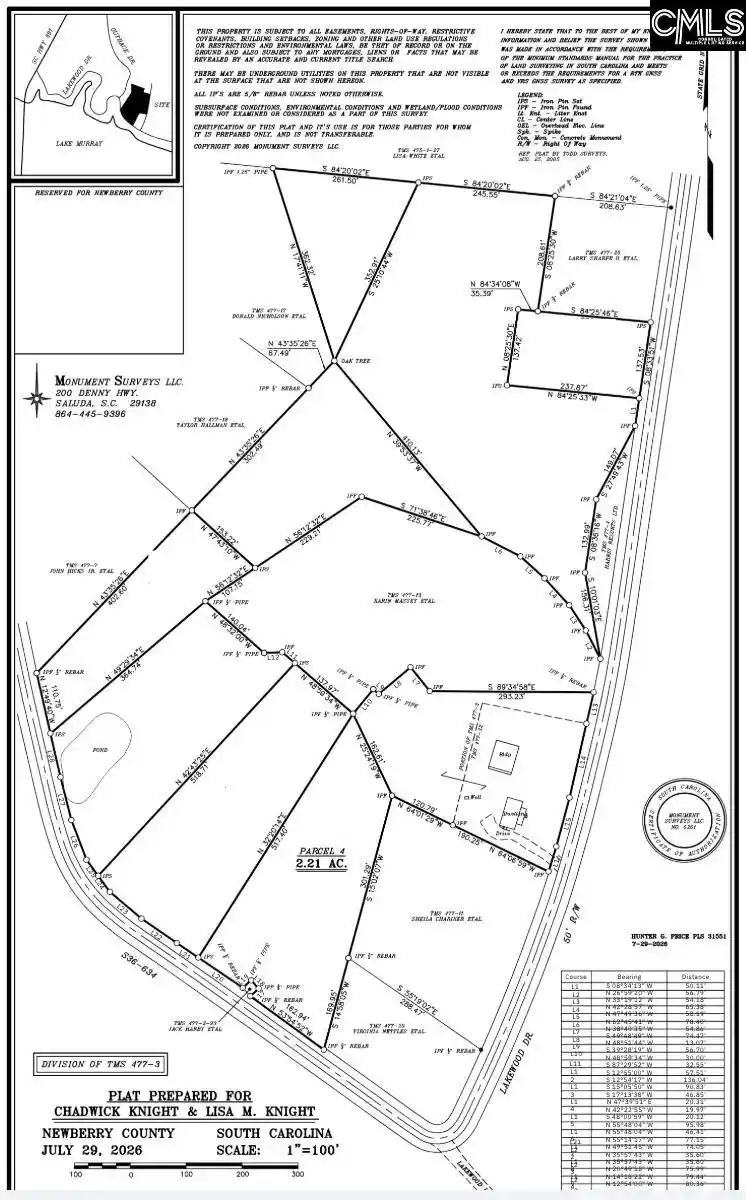 Photo 4 of Land for sale at 0 Lakewood, Prosperity, SC 29127 | MLS# 641696 | Listing updated on 2026-08-27