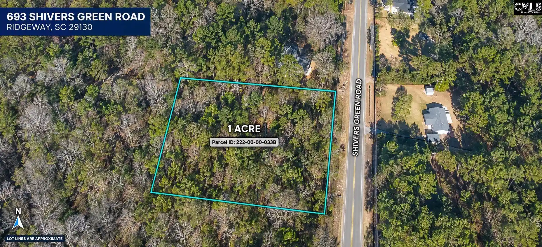 Photo 1 of Land for sale at 693 Shivers Green, Ridgeway, SC 29130 | MLS# 643236 | Listing updated on 2026-09-17