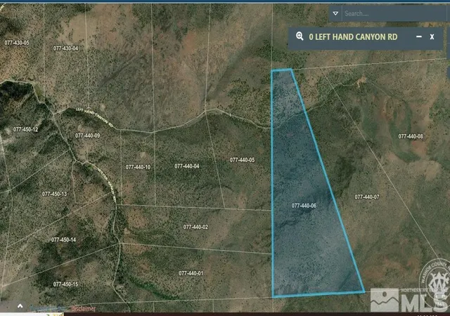 Photo 3 of Land for sale at 0 Left Hand Canyon Rd, Reno, NV 89510 | MLS# 230004823 | Listing updated on 2026-05-11