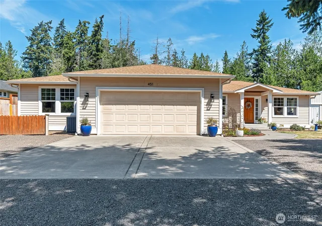 Photo 1 of Single family home for sale at 451 Rhododendron Dr, Sequim, WA 98382 | MLS# NWM2546419 | Listing updated on 2026-09-22