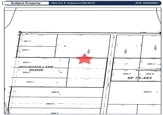 Photo 4 of Land for sale at 0 128th Avenue E, Edgewood, WA 98372 | MLS# NWM2568336 | Listing updated on 2026-09-23