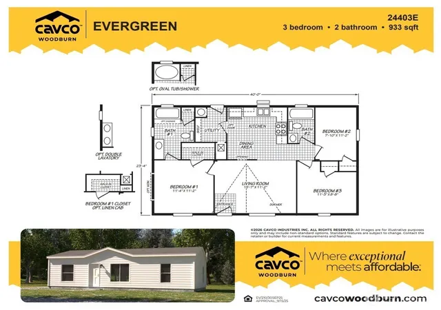 Photo 3 of Manufactured home for sale at 0 Atterberry Landing Evergreen #24403E, Sequim, WA 98382 | MLS# NWM2588027 | Listing updated on 2026-09-30