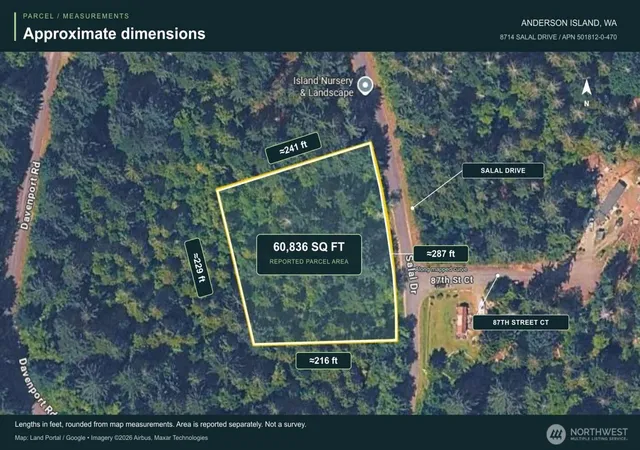 Photo 2 of Land for sale at 8714 Salal Dr, Anderson Island, WA 98303 | MLS# NWM2590321 | Listing updated on 2026-10-02