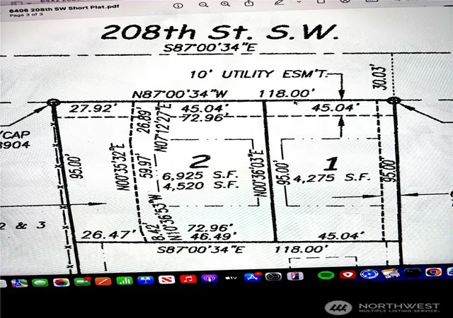 Photo 1 of Land for sale at 64 Lot 2 208th St Sw, Lynnwood, WA 98036 | MLS# NWM2593840 | Listing updated on 2026-10-15