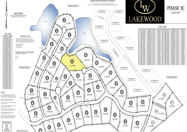 Photo 3 of Land for sale at Lot 102 Lakewood Subdivision, East Bernstadt, KY 40729 | MLS# 24003247 | Listing updated on 2026-03-13