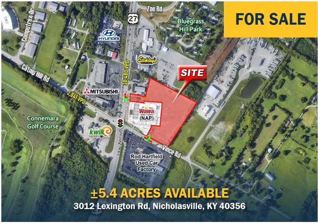 Photo 1 of Land for sale at 3012 Lexington Rd, Nicholasville, KY 40356 | MLS# 24010394 | Listing updated on 2025-09-30