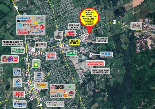 Photo 1 of Land for sale at 2 East Court St, Lawrenceburg, KY 40342 | MLS# 24010703 | Listing updated on 2026-07-22