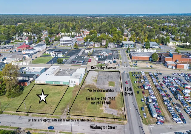 Photo 2 of Land for sale at 1645 Washington St, Paducah, KY 42003 | MLS# 26017290 | Listing updated on 2026-07-20