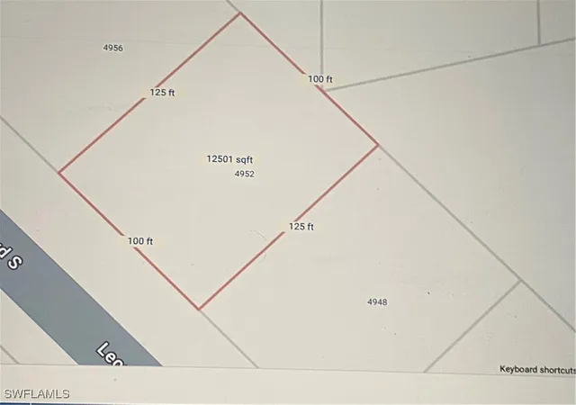 Photo 1 of Land for sale at 4952 Leonard Blvd S, Lehigh Acres, FL 33973 | MLS# 225052888 | Listing updated on 2026-06-09