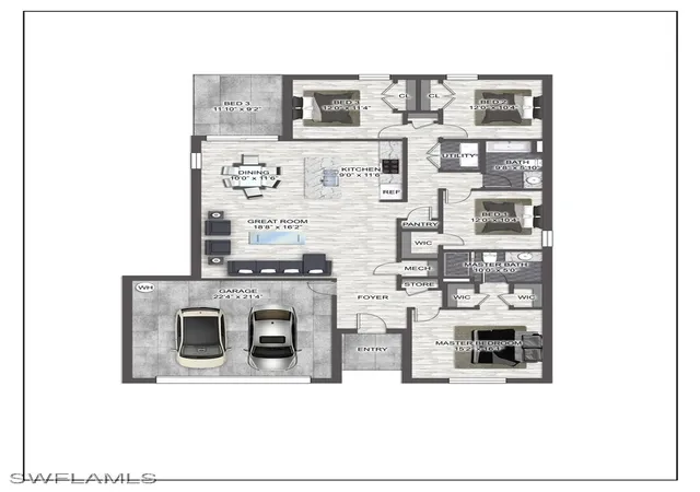 2nd image of 337 Woodburn Dr, Lehigh Acres, FL 33972 | MLS# 225053792
